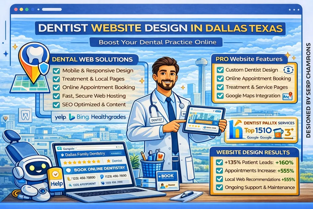 Dentist Website Design in Dallas Texas