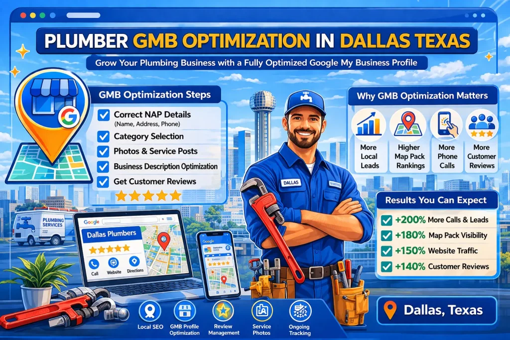 Plumber GMB Optimization in Dallas Texas