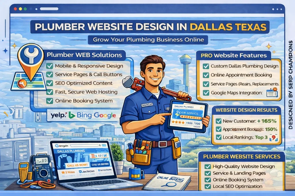 Plumber Website Design in Dallas Texas