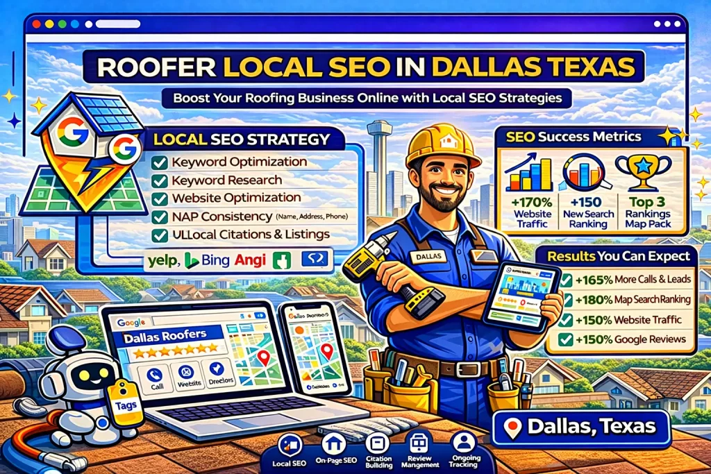 Roofer Local SEO in Dallas Texas